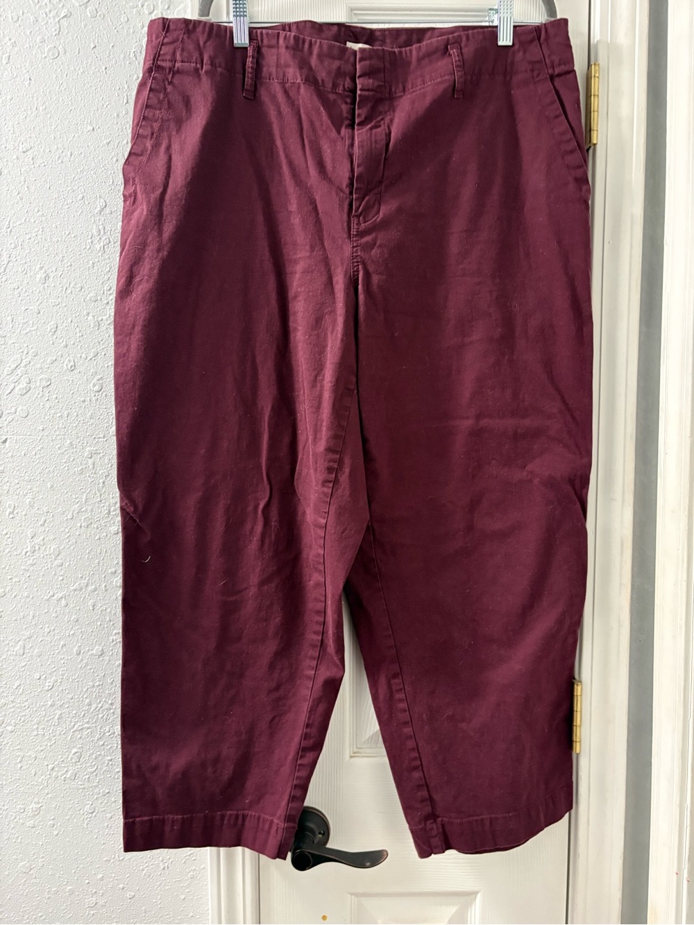 a new day Women's Cropped Pants in Burgundy
